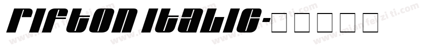 Rifton Italic字体转换